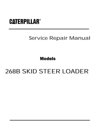 268b skid steer pilot valve diagram|CATERPILLAR CAT 268B SKID STEER LOADER (LBA00001 .